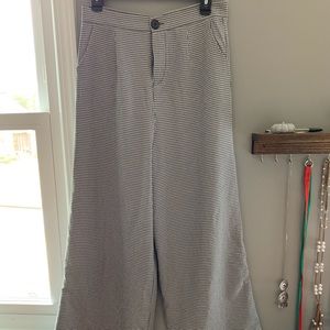 Checkered Flared pants